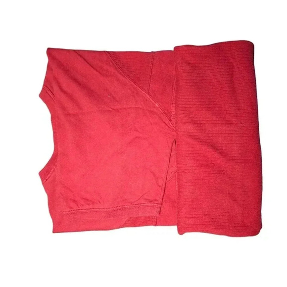 Vintage Tommy Hilfiger Denim Mens XL Red V-neck Shirt Short Sleeve Tee - Picture 8 of 11